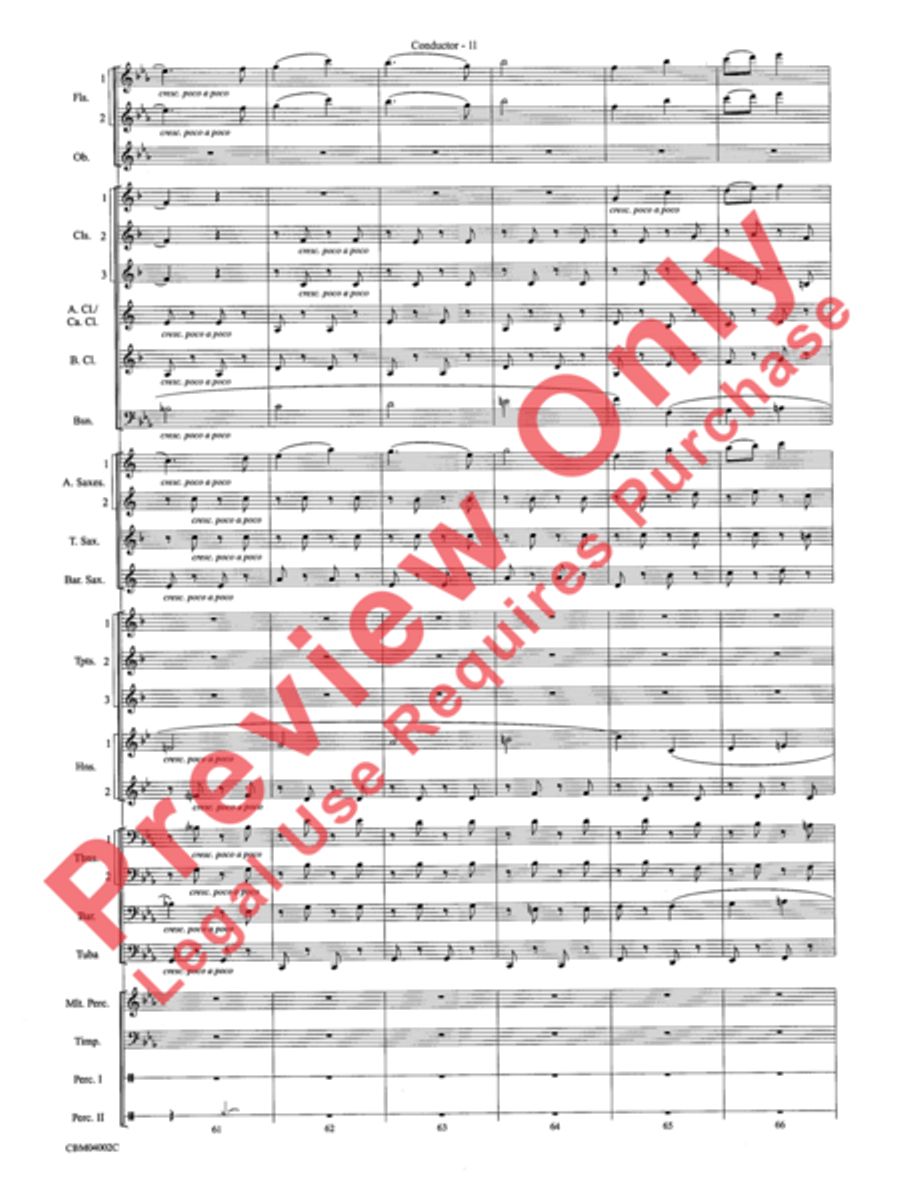 The Dam Busters Concert March Concert Band scores gallery preview page 14
