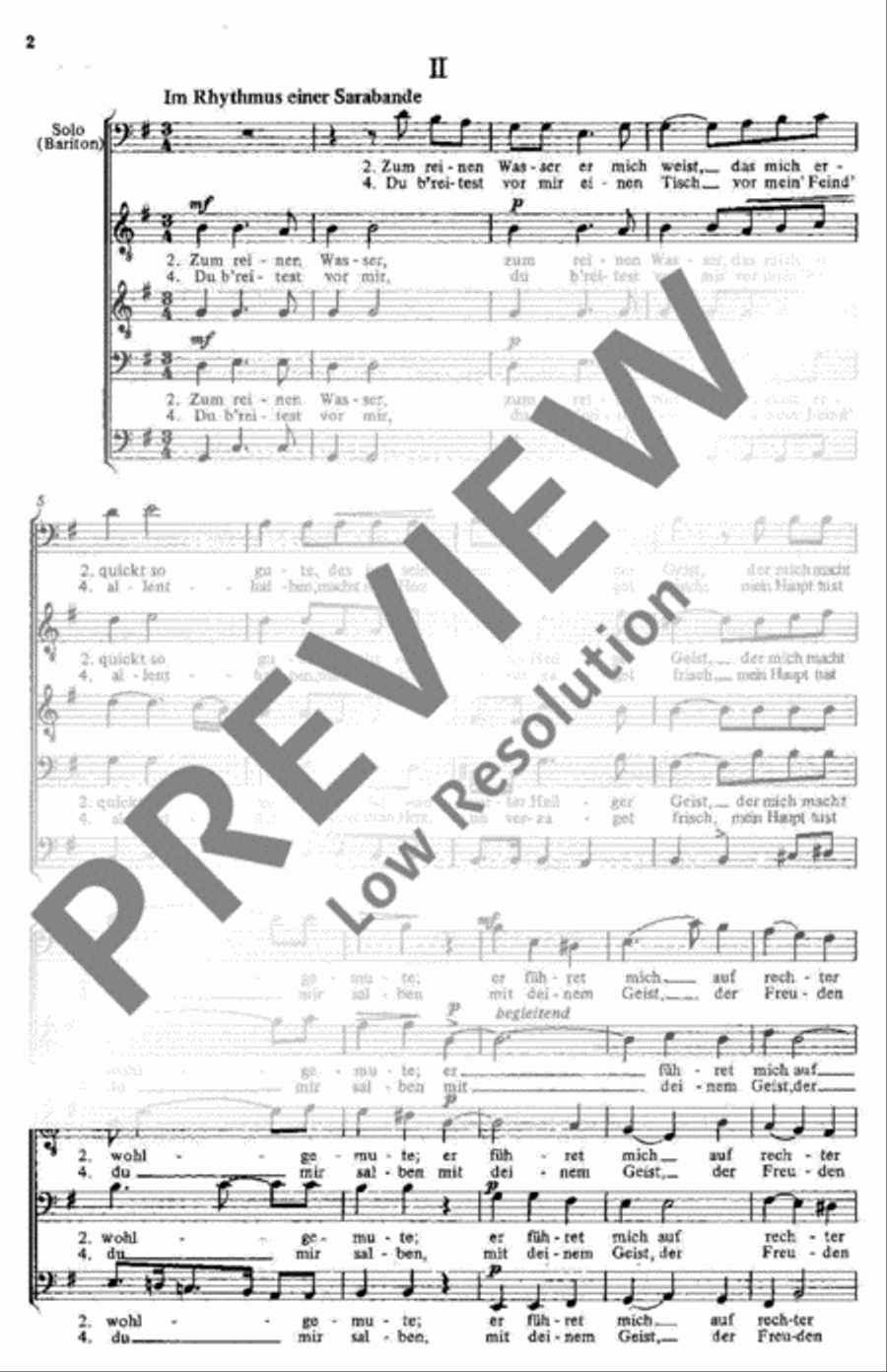 Der 23. Psalm Der 23. Psalm TTBB scores gallery preview page 3