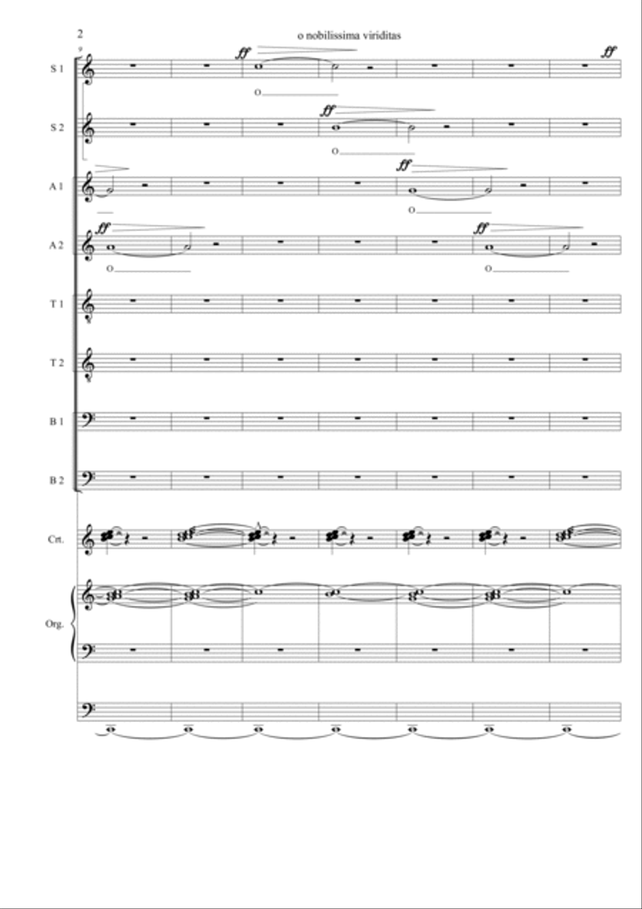 O nobilissima viriditas O nobilissima viriditas Divisi scores gallery preview page 2