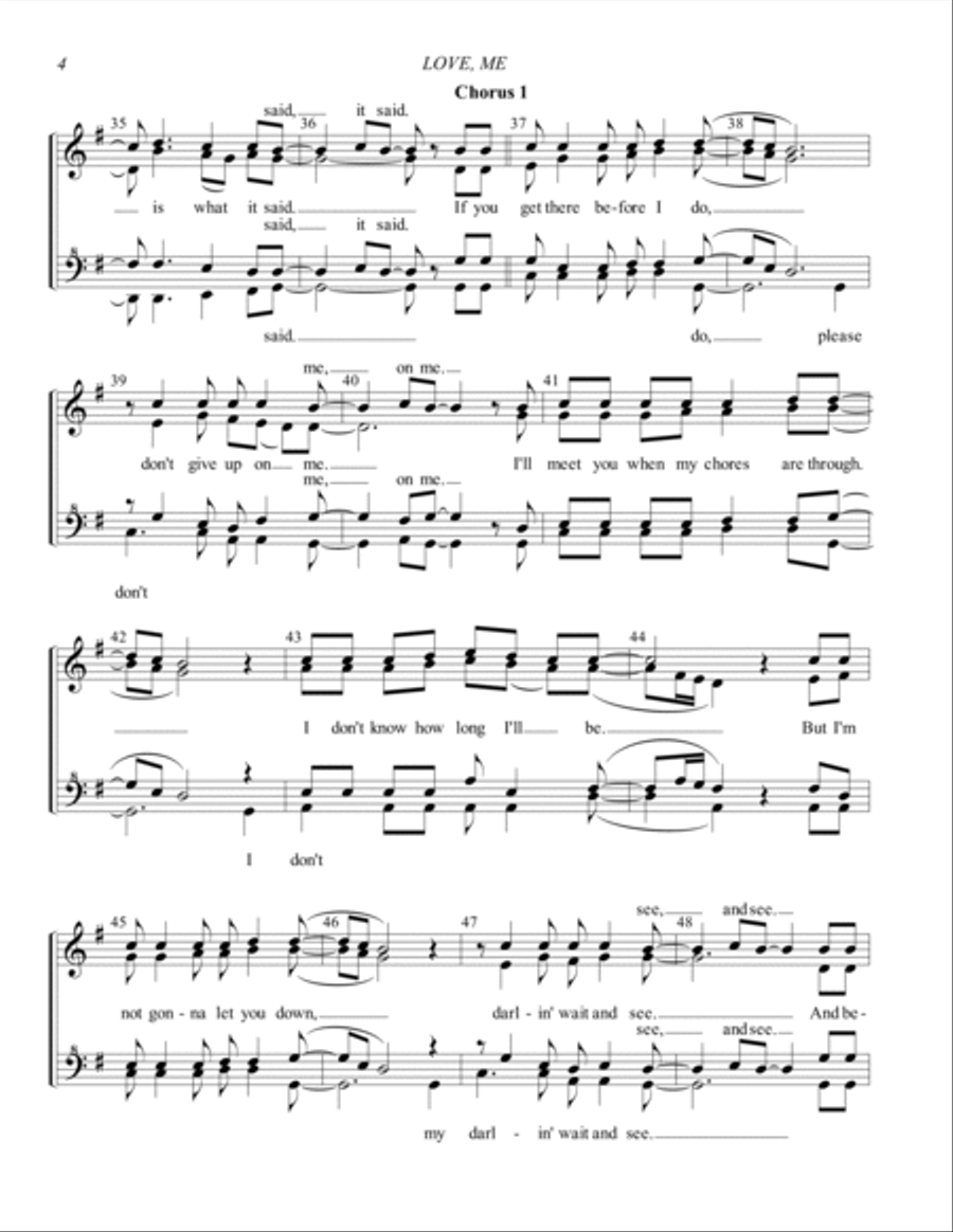 Love Me Love Me SSAA scores gallery preview page 4