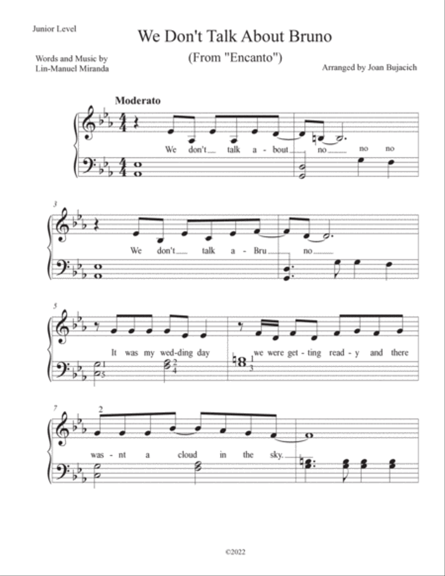 We Don't Talk About Bruno Piano Solo scores gallery preview page 2