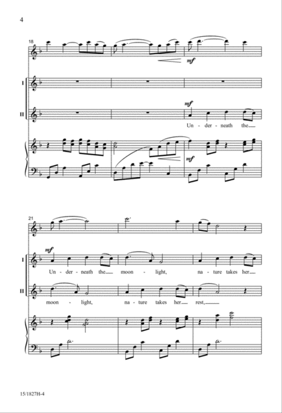 Kang Ding Flower Song Kang Ding Flower Song 2-Part scores gallery preview page 4