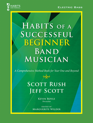 Book cover for Habits of a Successful Beginner Band Musician - Electric Bass