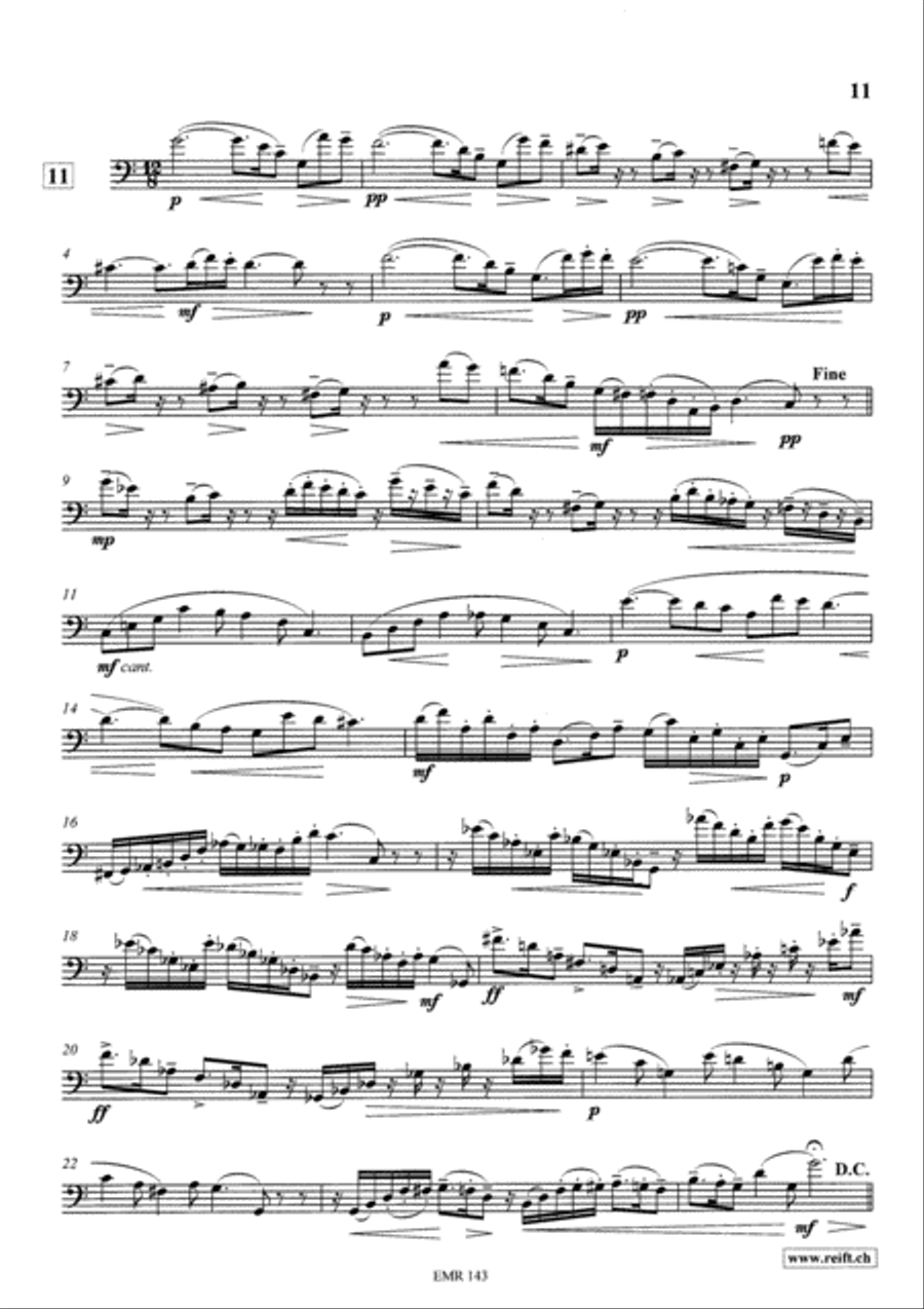 Technical & Melodic Studies Vol. 6 Trombone scores gallery preview page 11