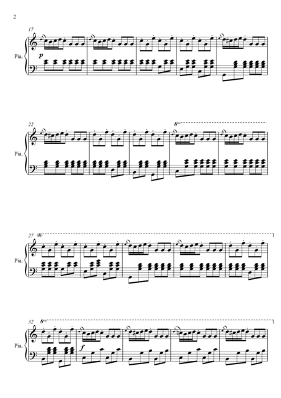 Gioachino Rossini - Largo al Factotum - Il barbiere di Siviglia (Violin Solo) Violin Solo scores gallery preview page 2