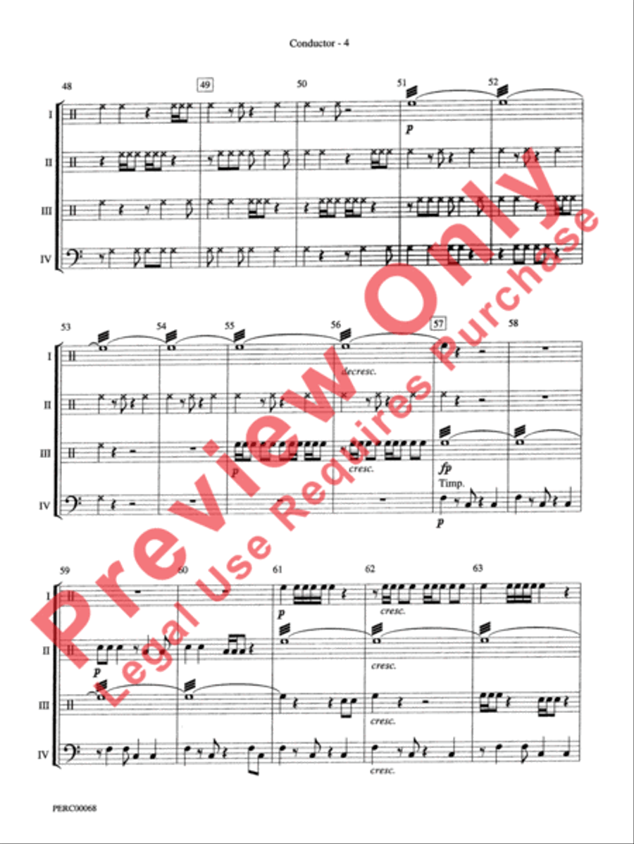 Dimensions III Percussion Ensemble scores gallery preview page 5