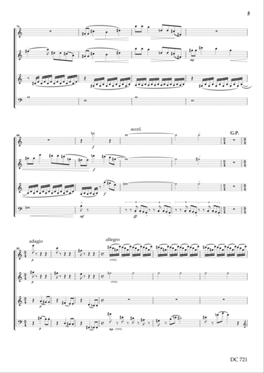 Playtime - for clarinet quartet Clarinet Quartet scores gallery preview page 5