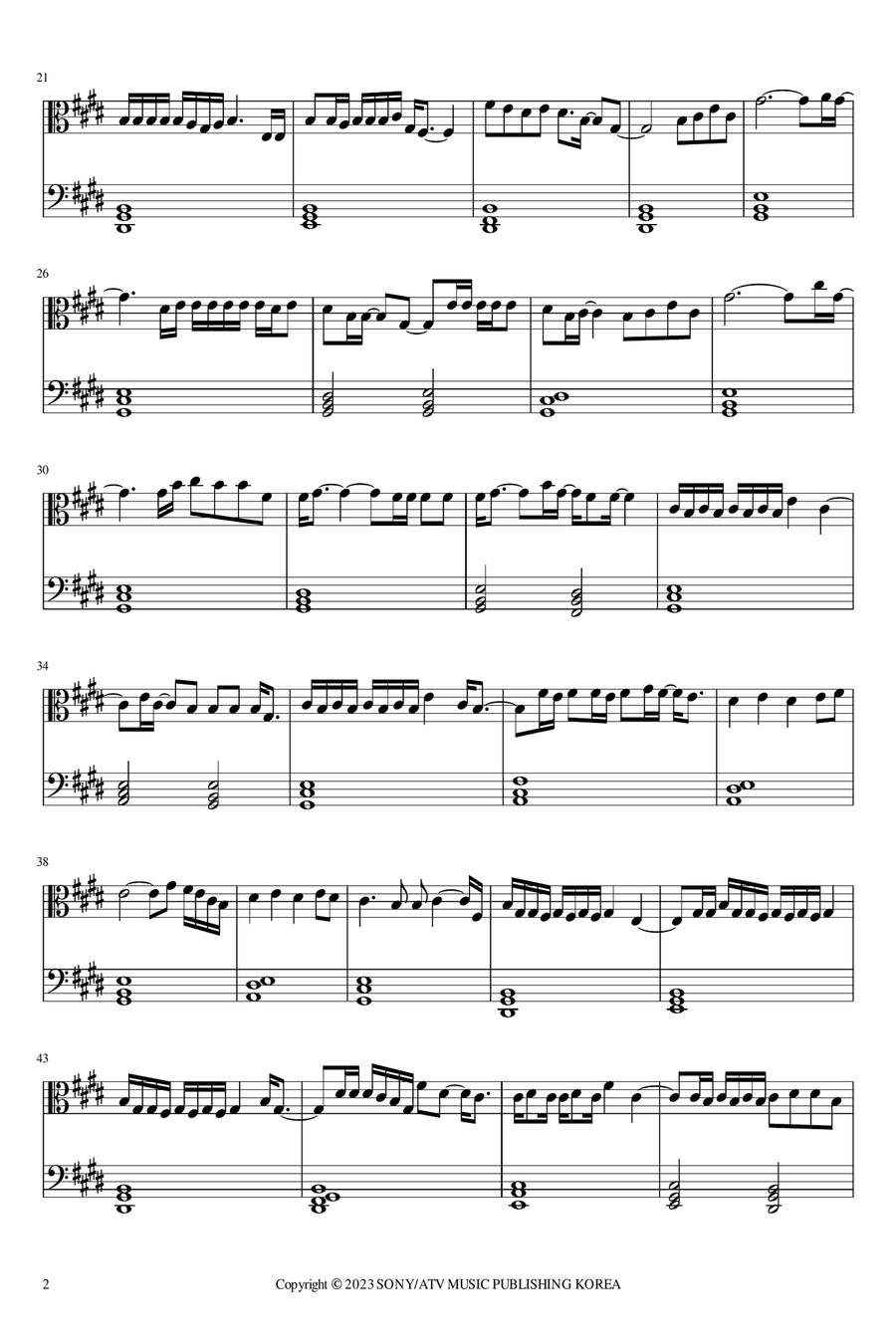 Beyond Beyond Piano Solo scores gallery preview page 2