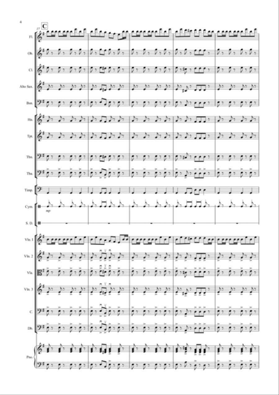 2 Classical Favourites for School Orchestra (volume four) Full Orchestra scores gallery preview page 4