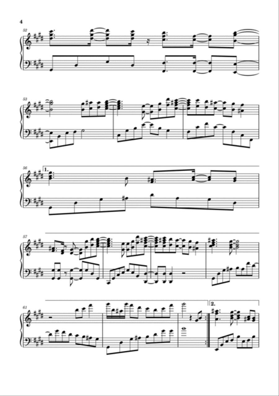 White Album Piano Solo scores gallery preview page 4