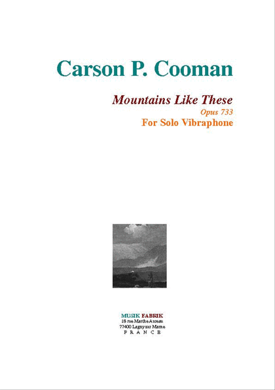 Mountains Like These Vibraphone scores gallery preview page 1