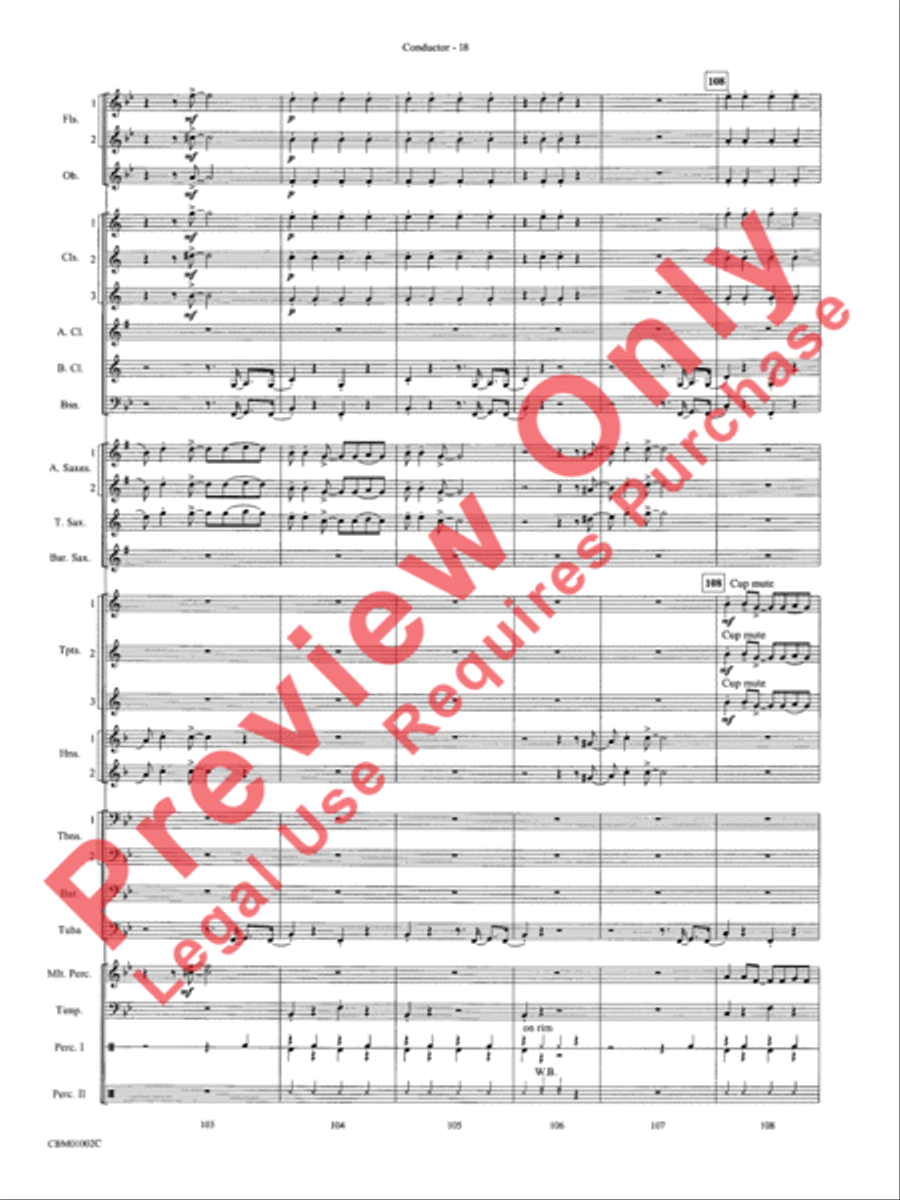 Chicago! (from the Musical Chicago!) Concert Band scores gallery preview page 21