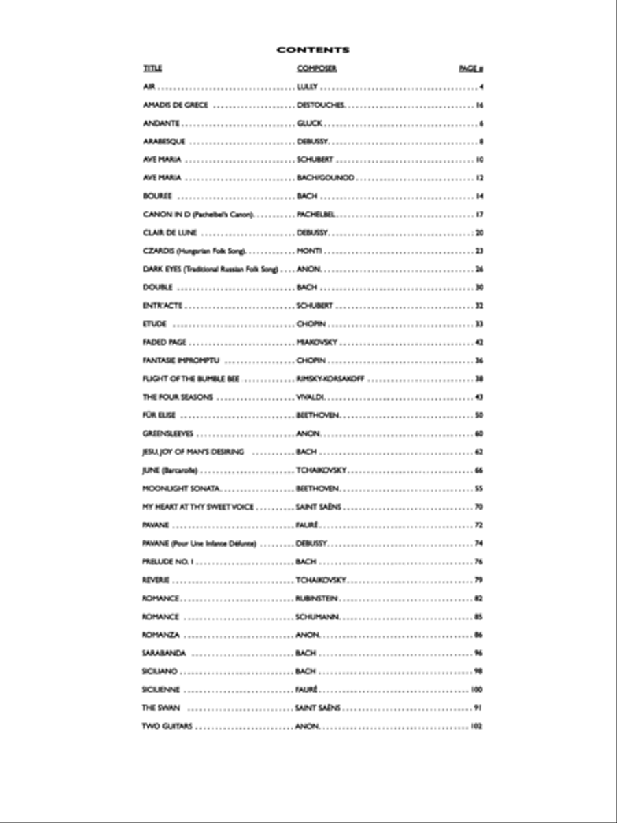 The Essential Classical Guitar Collection Acoustic Guitar scores gallery preview page 2