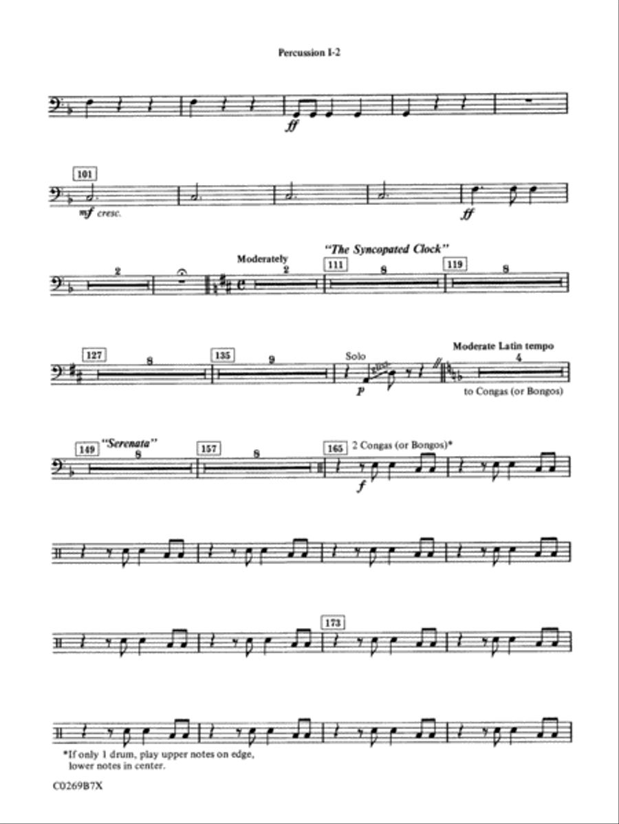 Leroy Anderson Favorites: 1st Percussion Full Orchestra scores gallery preview page 2