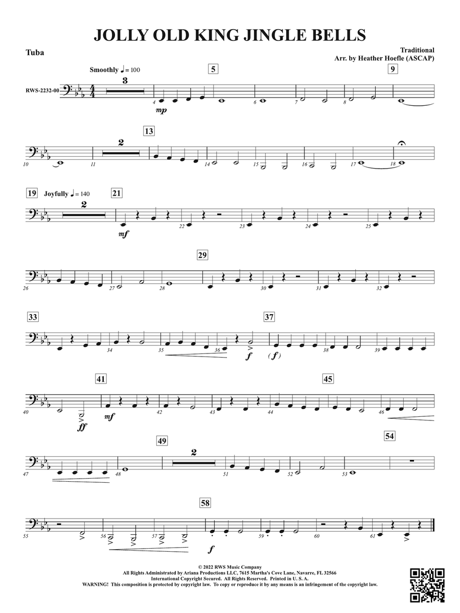 Jolly Old King Jingle Bells: Tuba Tuba scores gallery preview page 1