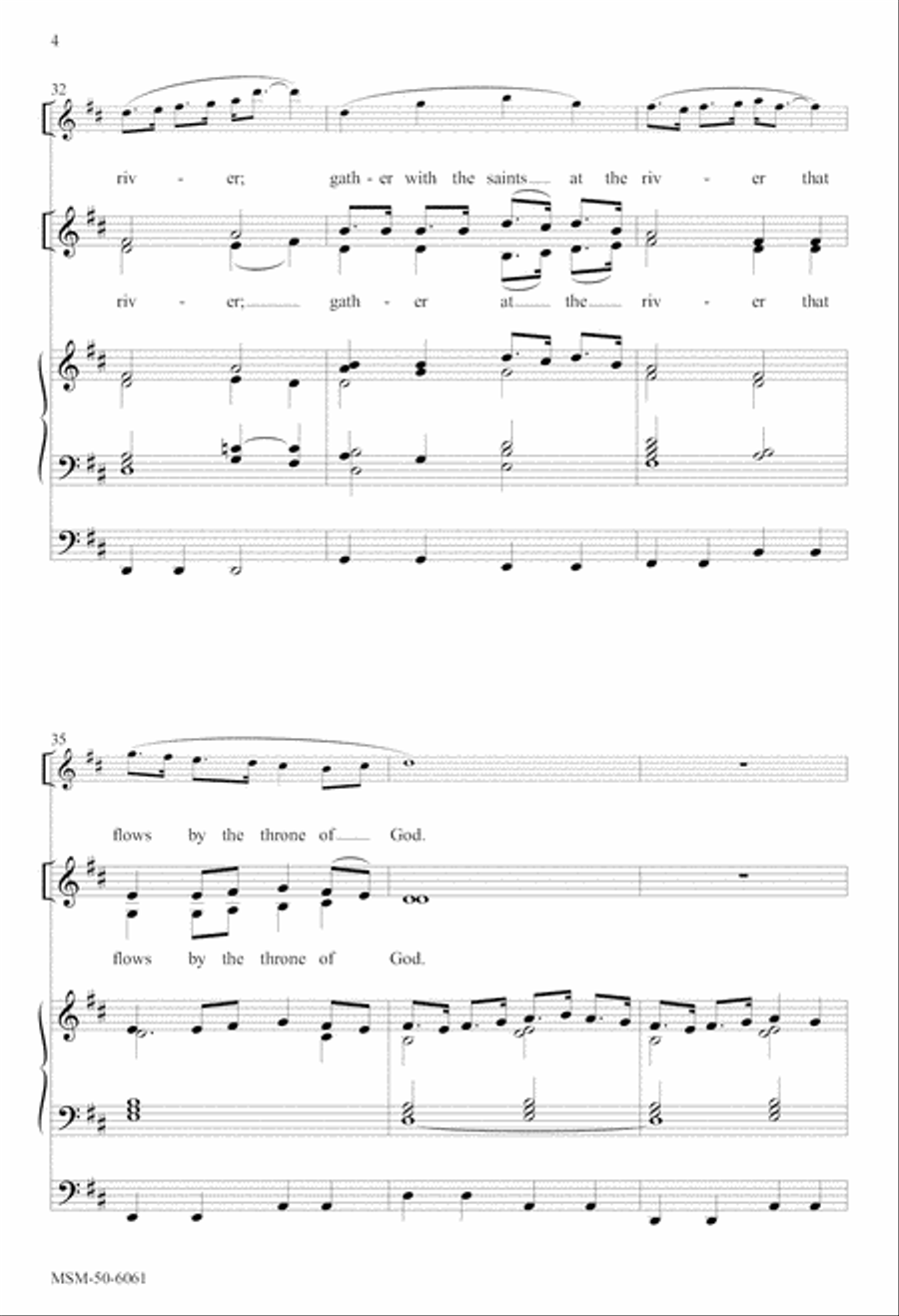 Shall We Gather at the River Divisi scores gallery preview page 5