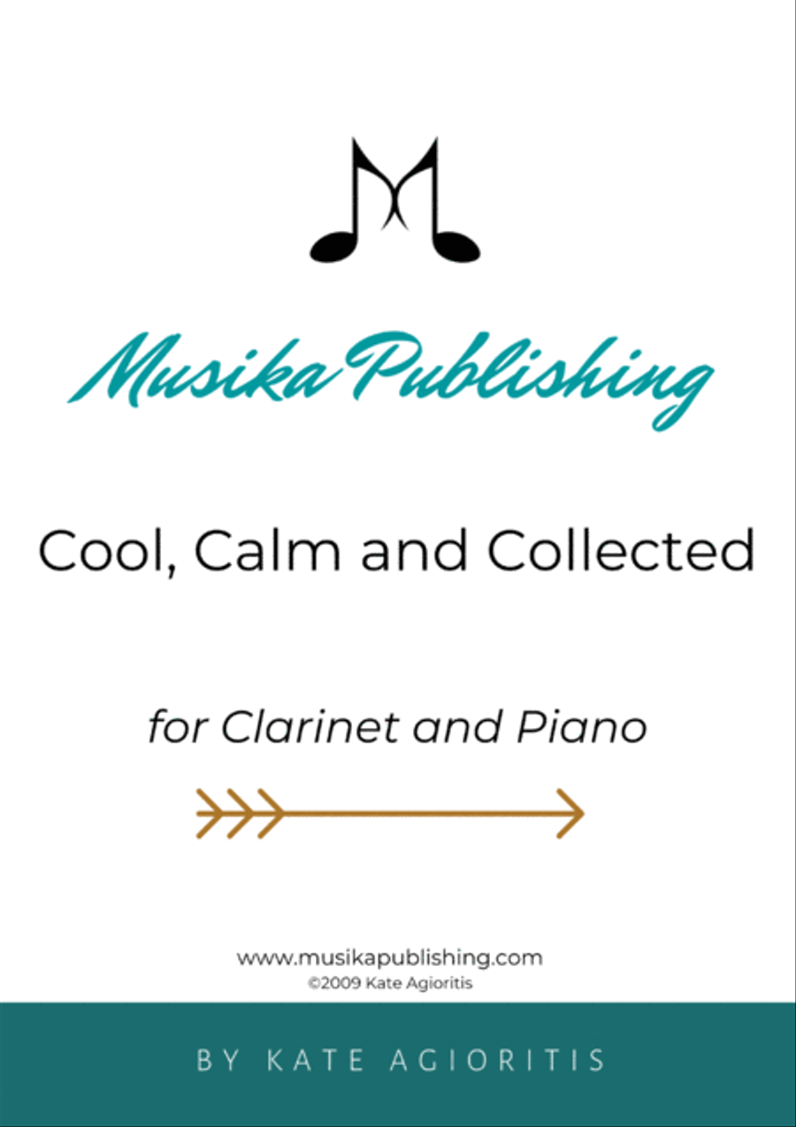 Cool, Calm and Collected - for Bb Clarinet and Piano B-Flat Clarinet scores gallery preview page 3