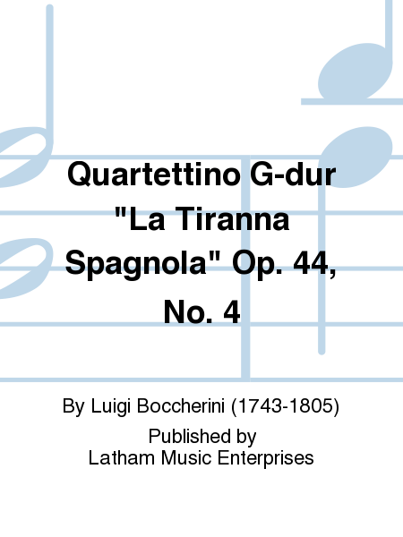 Quartettino G-dur "La Tiranna Spagnola" Op. 44, No. 4 image number null