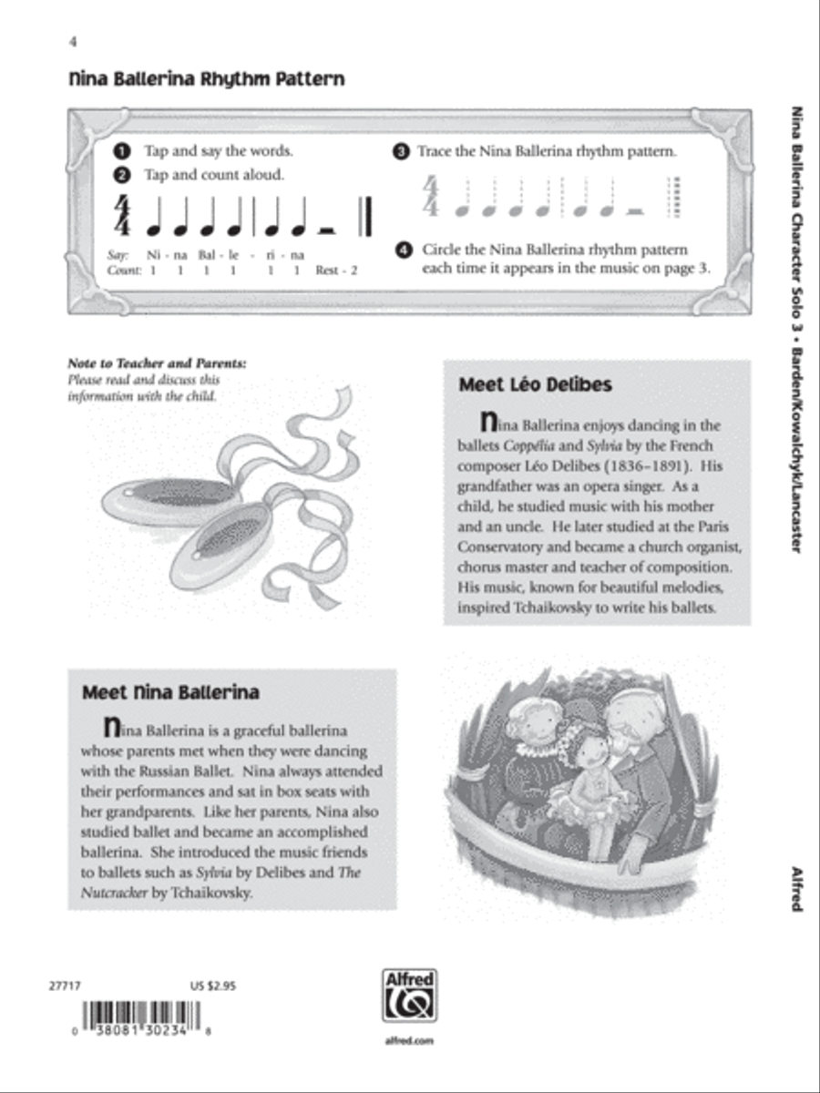 Music for Little Mozarts: Character Solo -- Nina Ballerina, Level 3 Piano Method scores gallery preview page 2