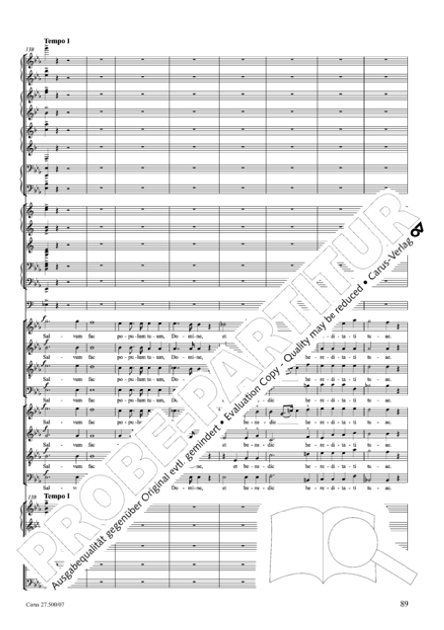 Quattro pezzi sacri Orchestra scores gallery preview page 90