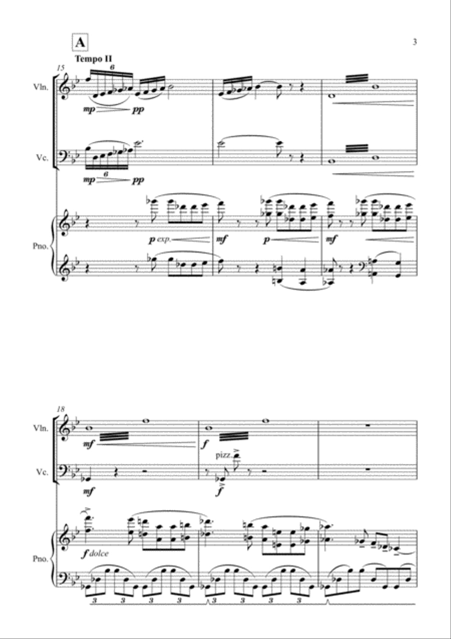 Fluctuations Fluctuations Piano Trio scores gallery preview page 3