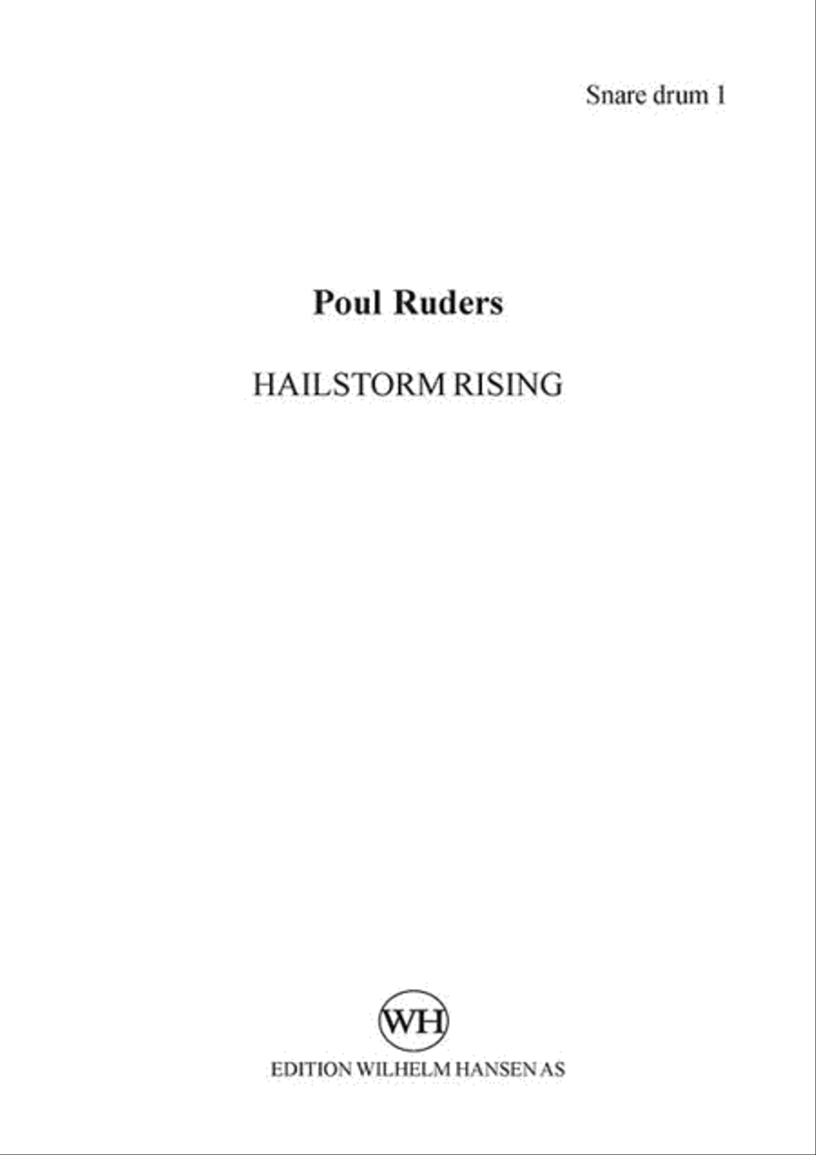 Hailstorm Rising Percussion scores gallery preview page 1