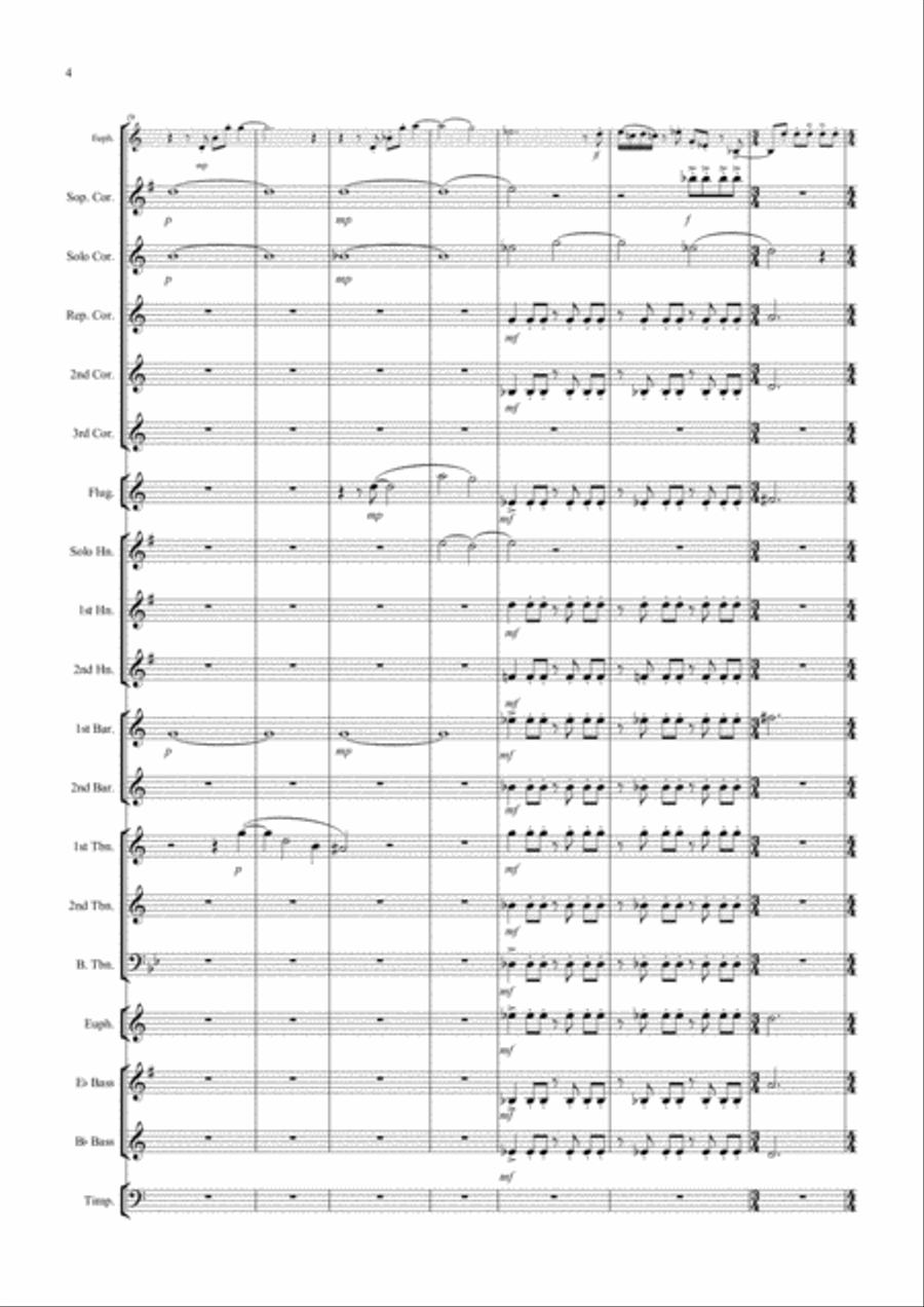 Triumphant Euphonium Triumphant Euphonium Brass Ensemble scores gallery preview page 4