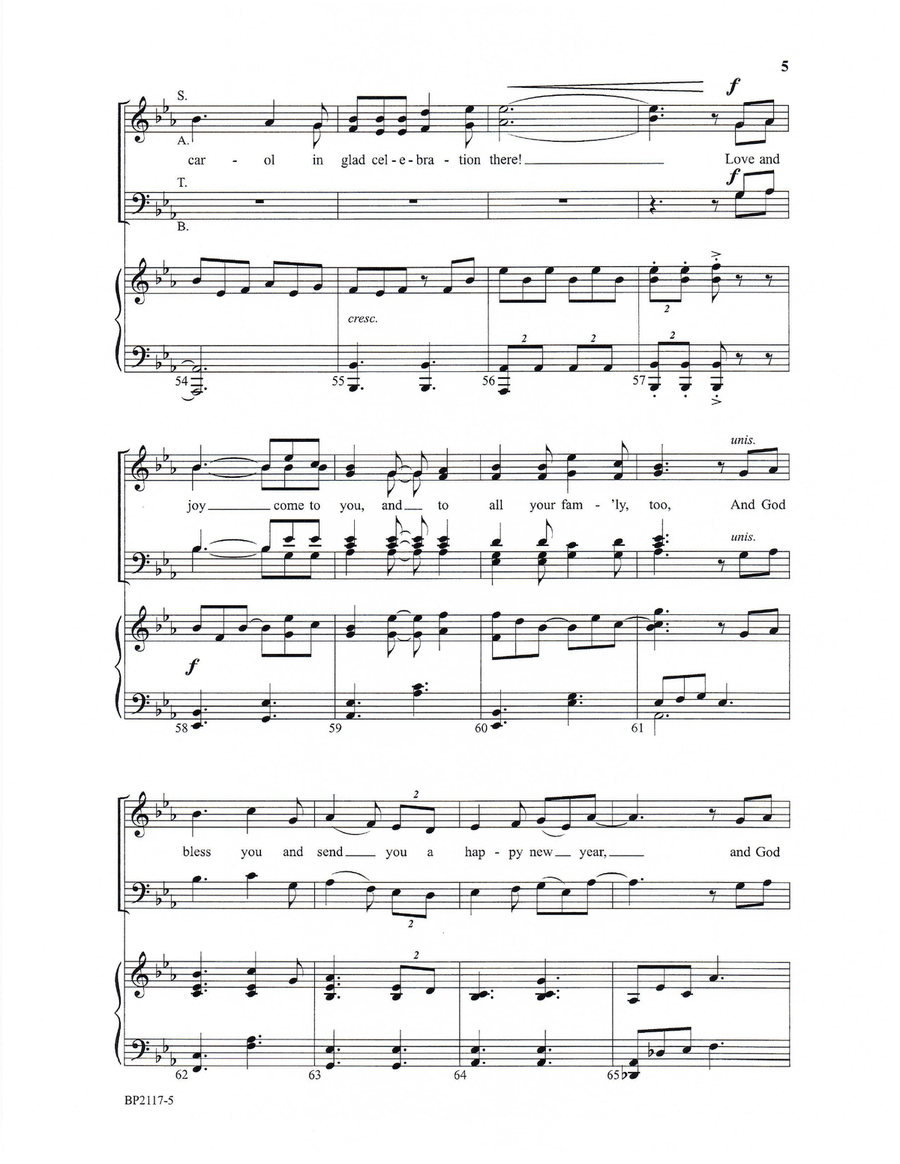 Here We Come A-Caroling Here We Come A-Caroling 4-Part scores gallery preview page 6