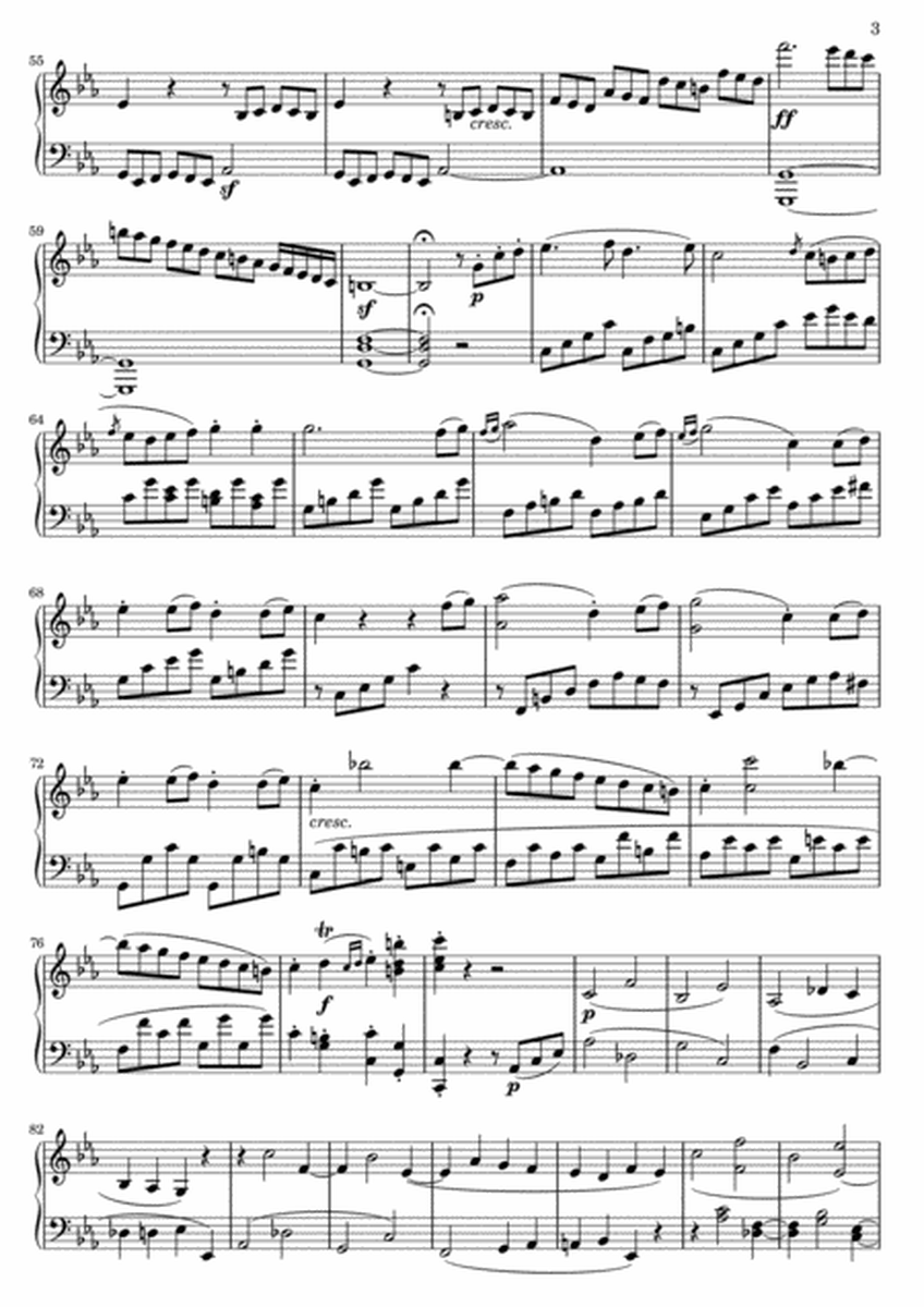 Beethoven-Sonata "Pathetique" Op. 13 - III. Rondo. Allegro( Original Complete Version) image number null