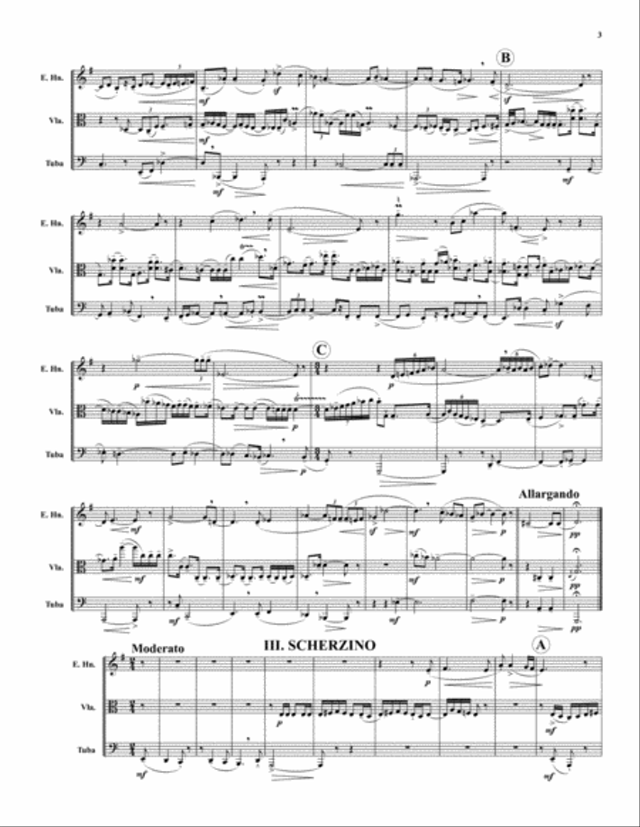 Trio Brass Trio scores gallery preview page 3