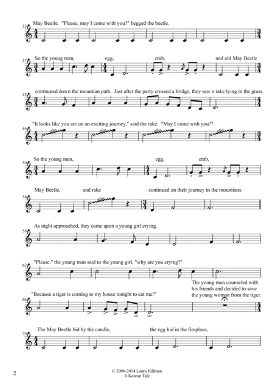 A Korean Tale A Korean Tale Horn Solo scores gallery preview page 2