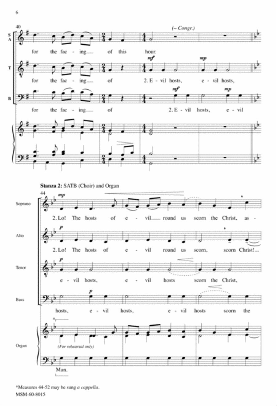 God of Grace and God of Glory 4-Part scores gallery preview page 6