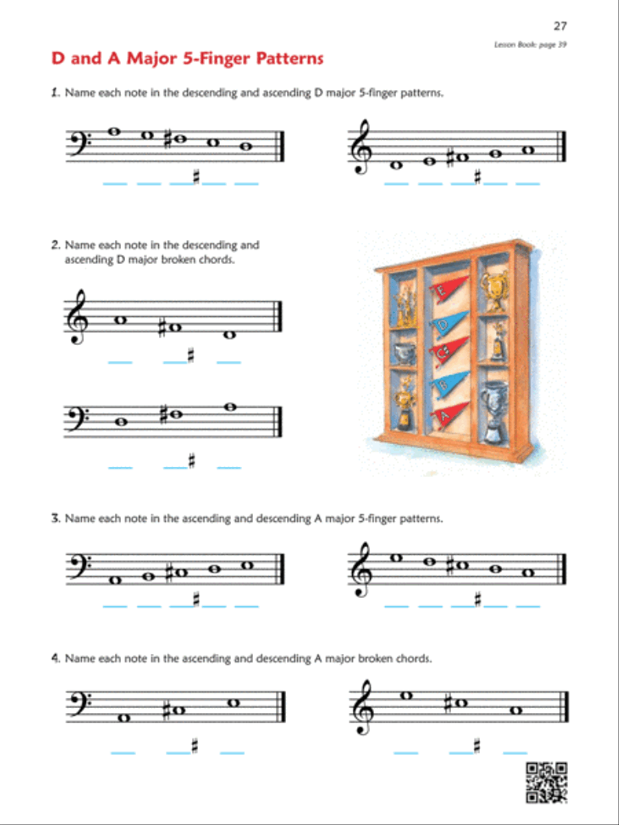 Premier Piano Course -- Notespeller Piano Method scores gallery preview page 5