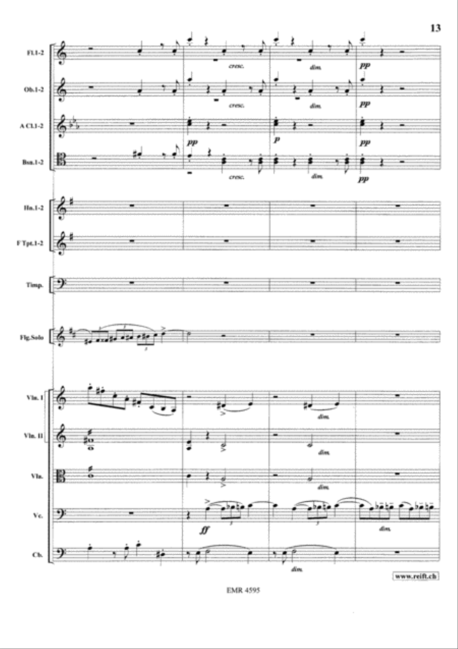 Concerto in A minor Orchestra scores gallery preview page 15