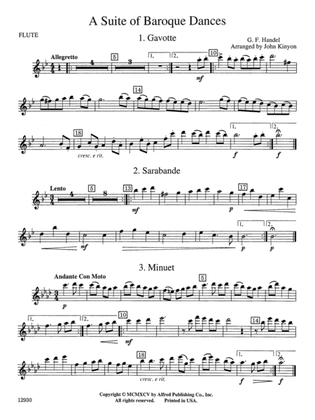 A Suite of Baroque Dances: Flute