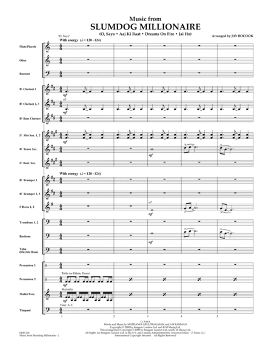 Music from Slumdog Millionaire - Full Score Score scores gallery preview page 2