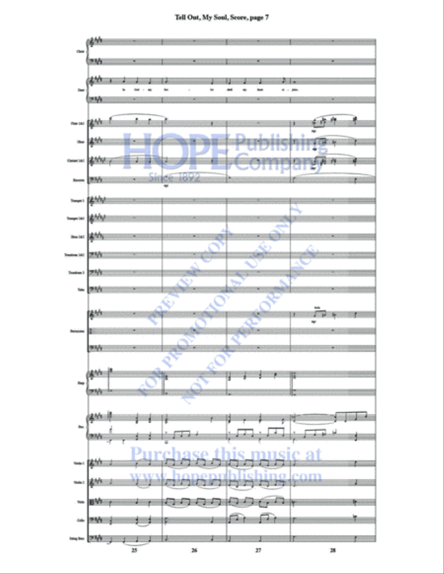 Tell Out, My Soul Tell Out, My Soul Choir scores gallery preview page 9