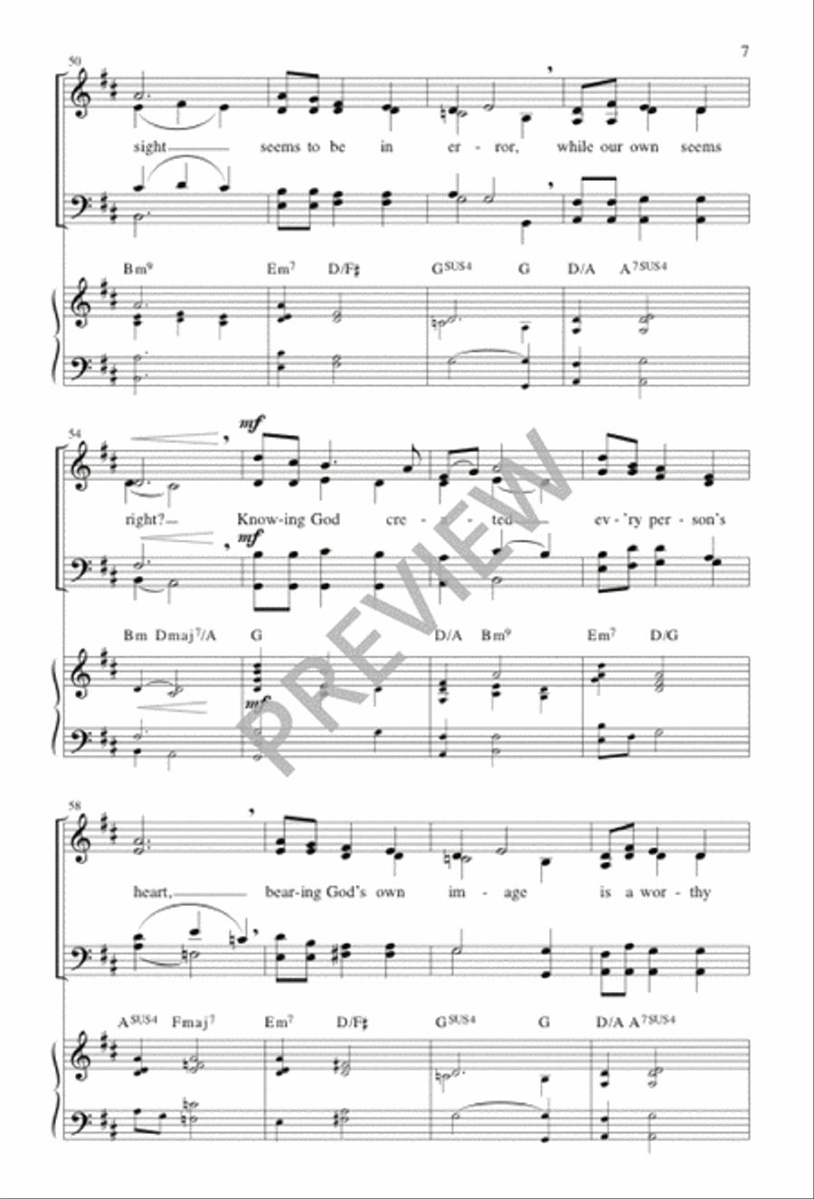 Every Eye Is Different 4-Part scores gallery preview page 8
