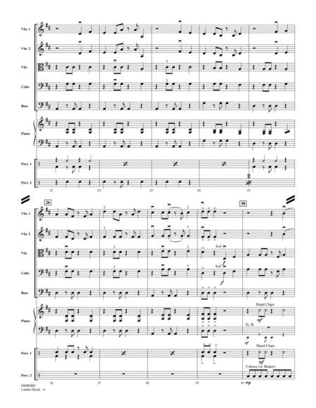 Limbo Rock - Conductor Score (Full Score)
