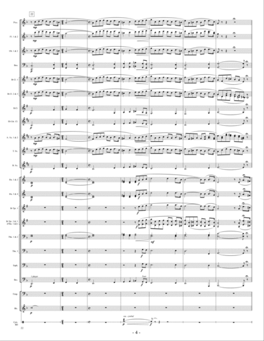 Nessun Dorma Nessun Dorma Concert Band scores gallery preview page 4