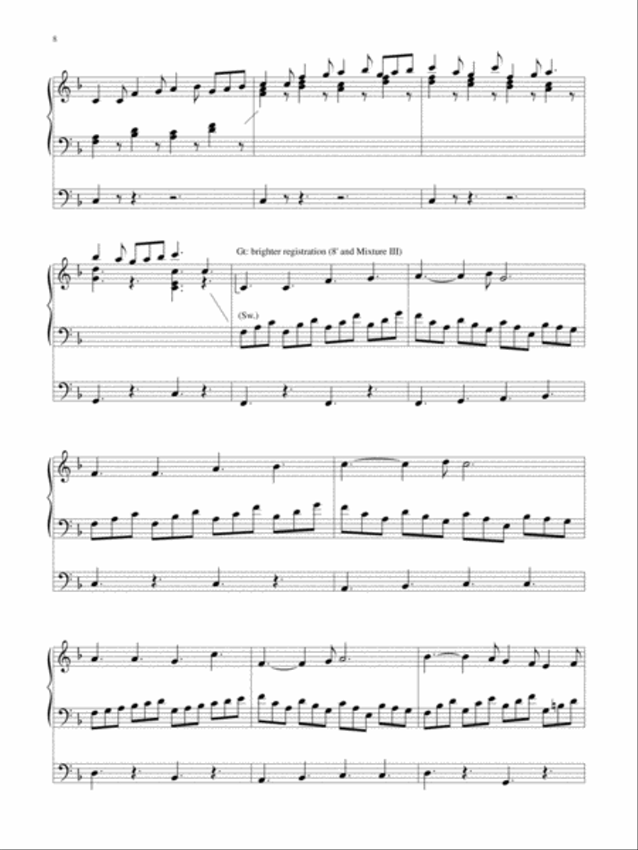 Wondrous Birth Seven Hymn Settings for Organ Organ Solo scores gallery preview page 9