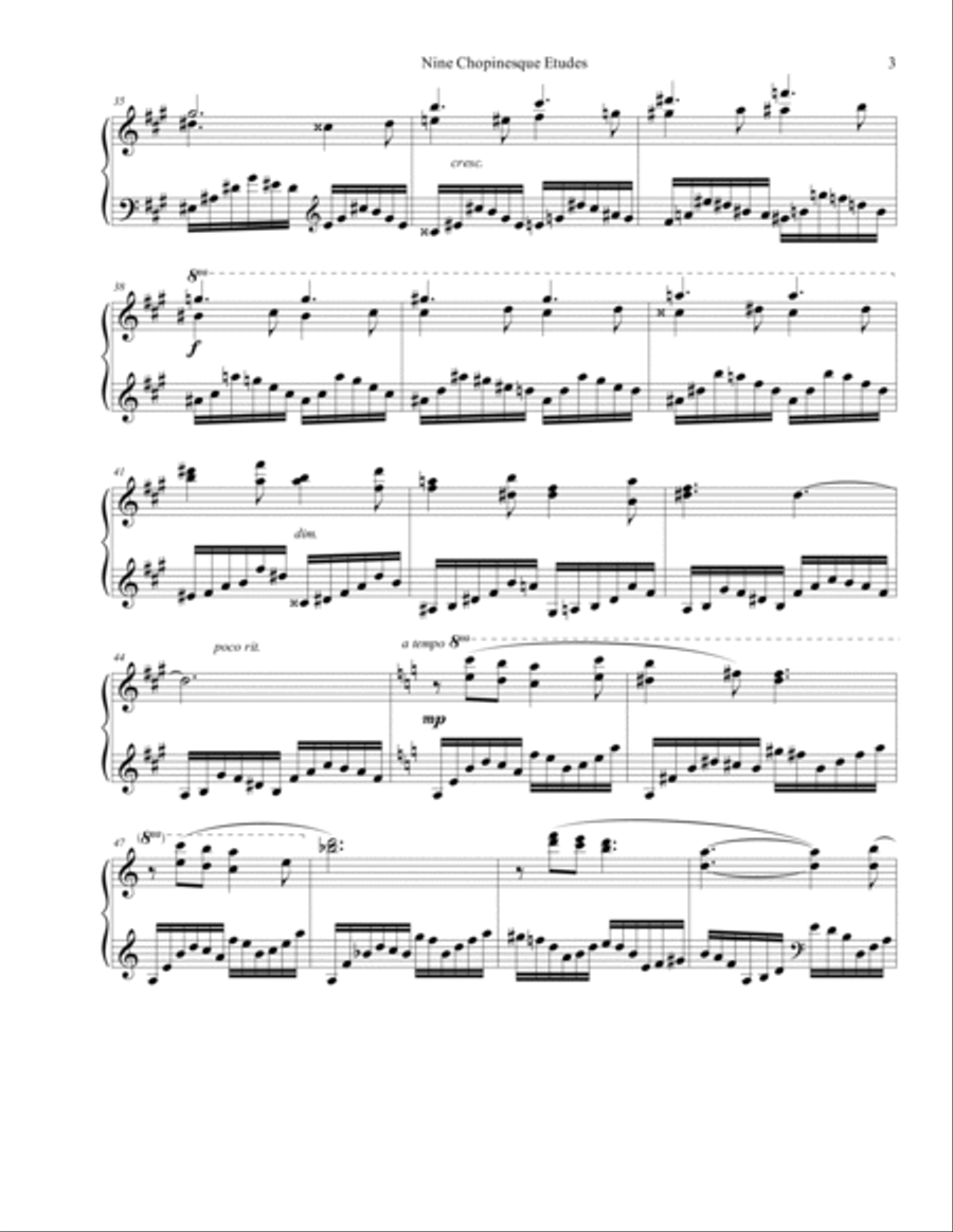 Chopinesque Etude No. 6 in F-sharp Minor