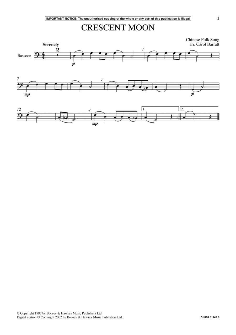 Crescent Moon Crescent Moon School and Community scores gallery preview page 1