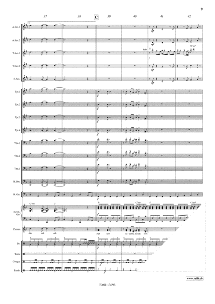 Disco Lady Big Band scores gallery preview page 10