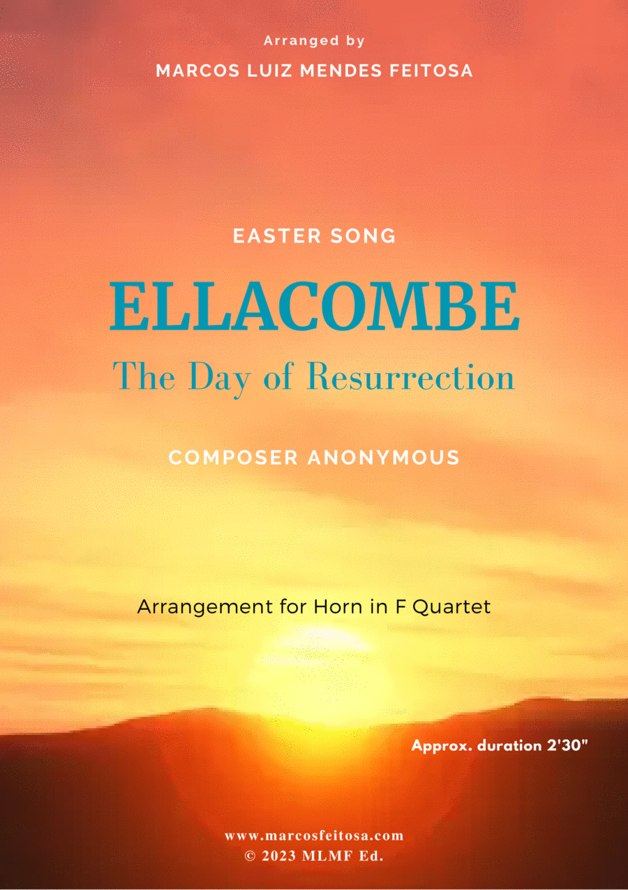 ELLACOMBE (The Day of Resurrection) - Horn in F Quartet French Horn Quartet scores gallery preview page 1