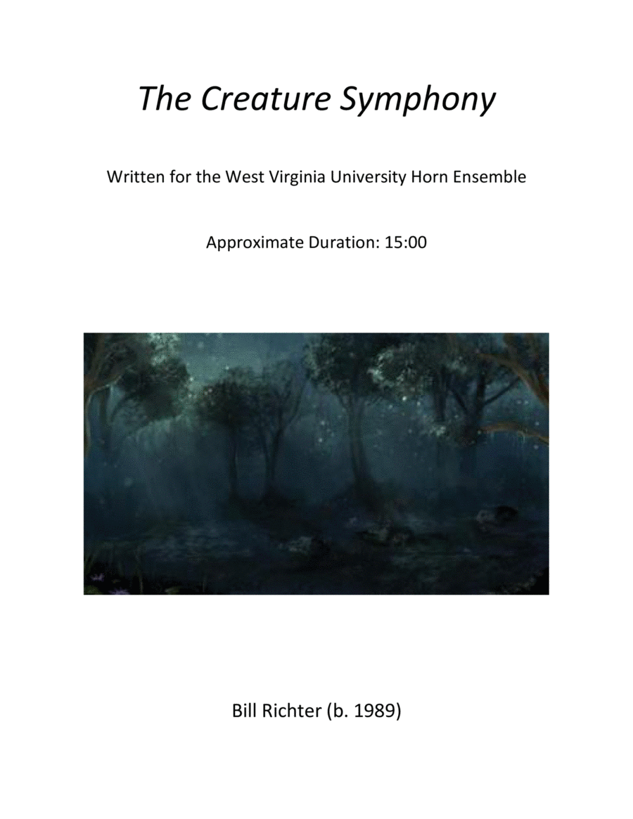 The Creature Symphony Brass Ensemble scores gallery preview page 1