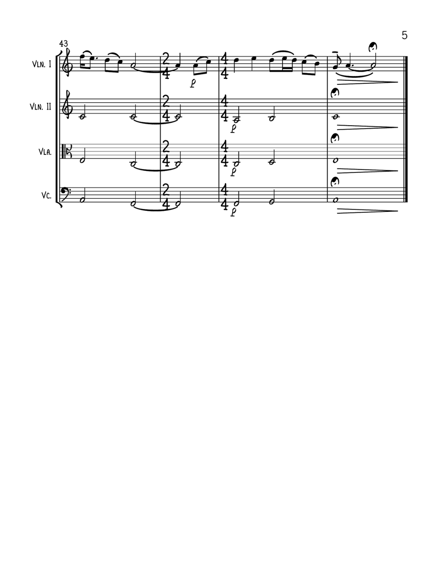 For The Love Of A Princess String Quartet scores gallery preview page 5