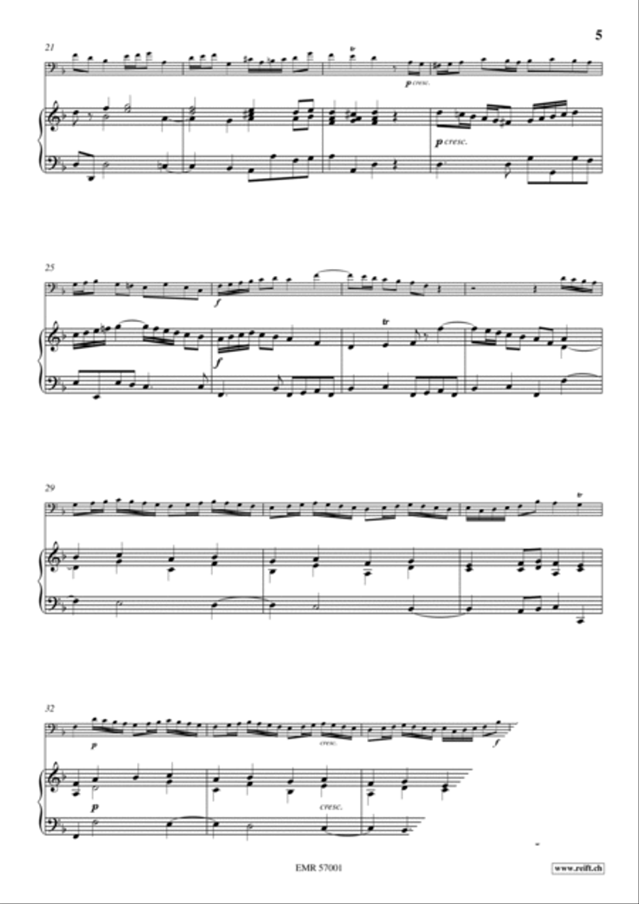 Sonata No. 1 Bassoon Solo scores gallery preview page 6