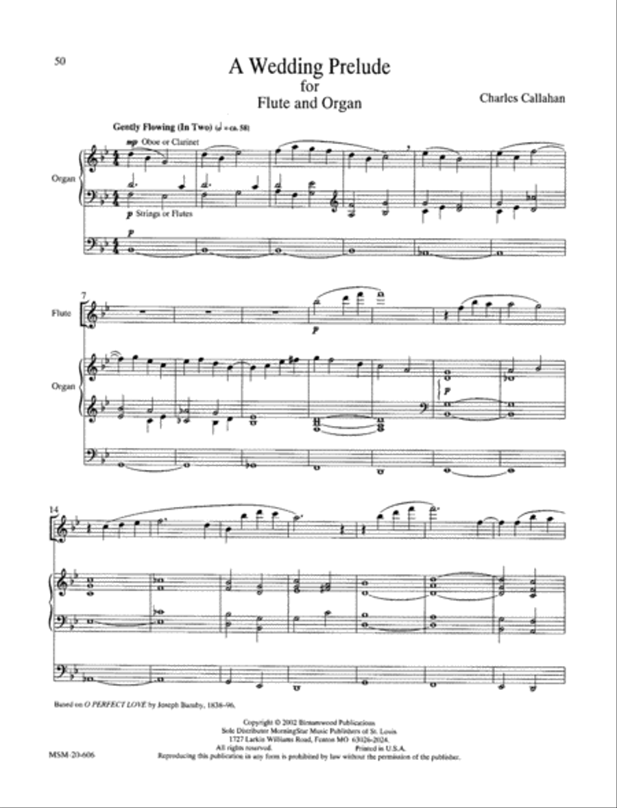 Preludes for Flute and Organ Flute Solo scores gallery preview page 11