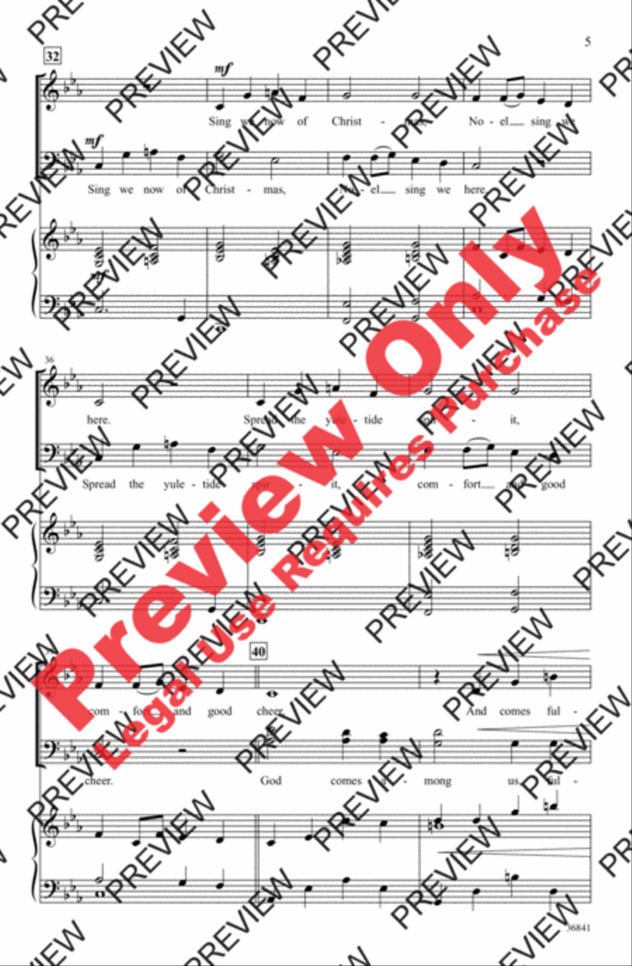 Sing We Now of Christmas Sing We Now of Christmas 4-Part scores gallery preview page 5